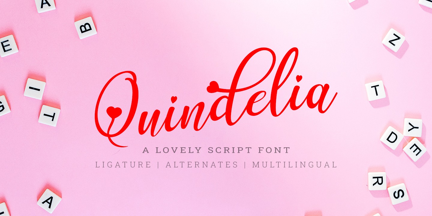 Example font Quindelia #1